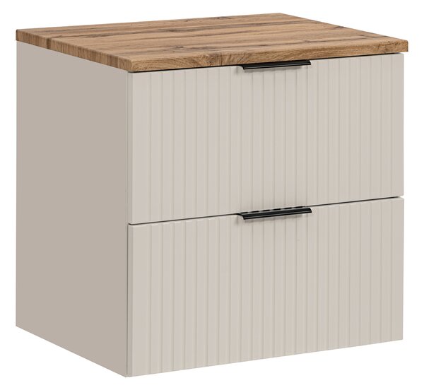 Comad Koupelnová skříňka pod deskové umyvadlo Adel Cashmere 60 kašmír/dub wotan