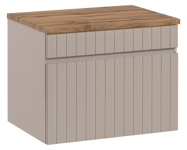 Comad Koupelnová skříňka pod deskové umyvadlo Iconic Cashmere 60 kašmír/dub coast evoke