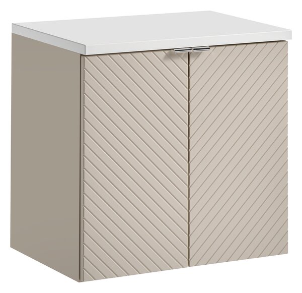 Comad Koupelnová skříňka pod deskové umyvadlo Viva Cashmere 60 kašmír/bílá