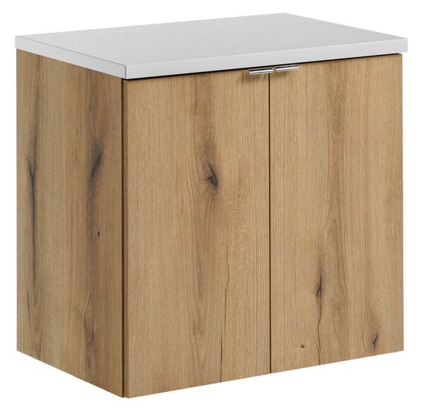 Comad Koupelnová skříňka pod deskové umyvadlo Nova Oak 60 dub coast evoke/bílá