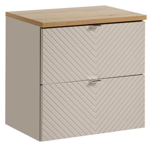 Comad Koupelnová skříňka pod deskové umyvadlo Viva Cashmere 60 kašmír/dub coast evoke