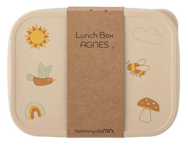 Nerezový dětský svačinový box ve stříbrné barvě Agnes – Bloomingville Mini