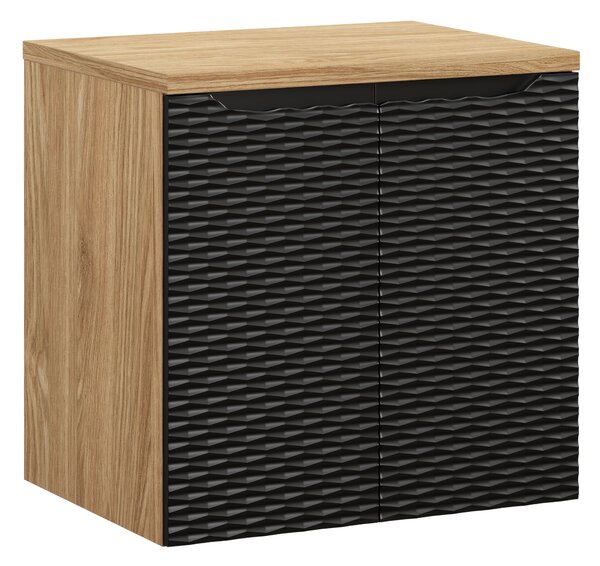 Comad Koupelnová skříňka pod deskové umyvadlo Ocean Black 60 černá/dub olejovaný