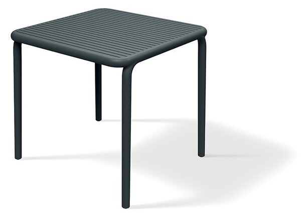 Prosperplast Zahradní jídelní stůl BRENES 79,5x79,5x75,5 cm uhelný šedý