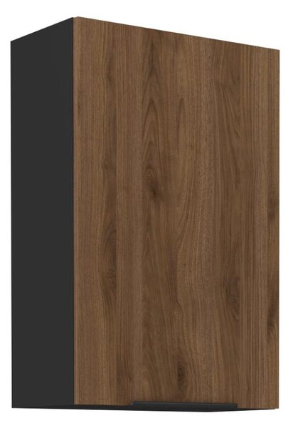 Horní kuchyňská skříňka Monzesa 60 G 90 1F (ořech okapi + černá)