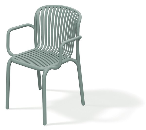 Prosperplast Zahradní židle s područkami BRENES 57,5x53x82,5 cm zelená