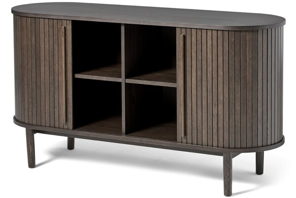 Unique Furniture Tmavá dubová komoda Meta 140 cm