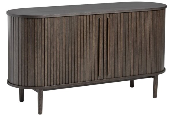 Unique Furniture Tmavá dubová komoda Meta 140 cm