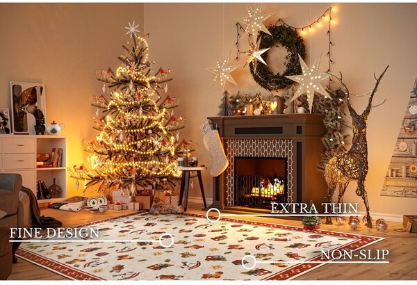 Červený koberec s vánočním motivem 160x230 cm Red Christmas – Villeroy&Boch