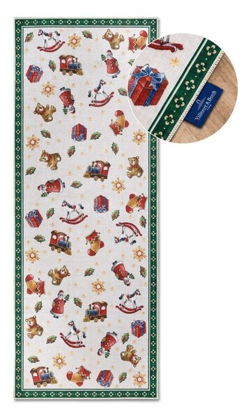 Zelený běhoun s vánočním motivem 80x200 cm Green Christmas – Villeroy&Boch