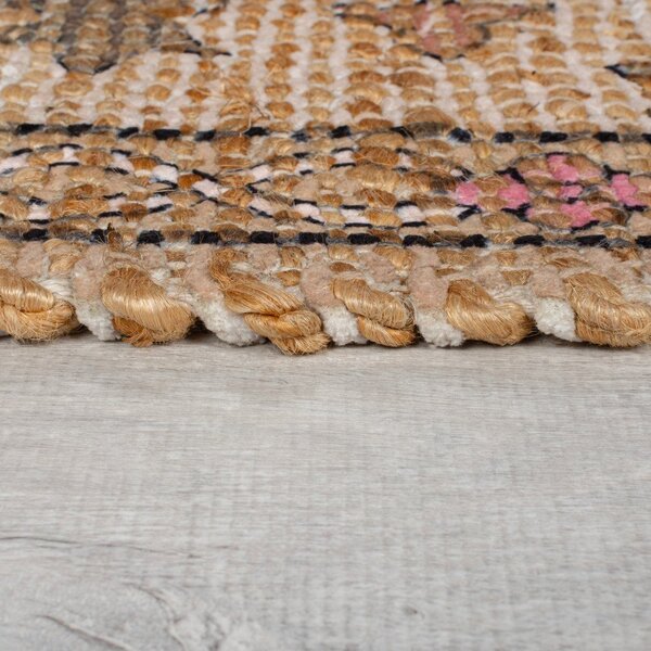 Ručně tkaný běhoun s příměsí juty v přírodní barvě 60x230 cm Celine Jute Global – Flair Rugs