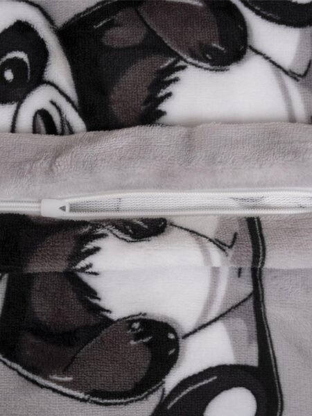 MK Lůžkoviny Mikroplyšové povlečení do postýlky Exclusive - Panda 100 × 135 cm, 40 x 60 cm