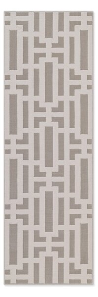 Šedo-krémový běhoun 80x240 cm Perles Onyx – Elle Decoration