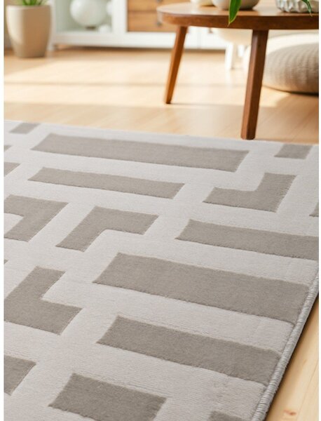 Šedo-krémový běhoun 80x240 cm Perles Onyx – Elle Decoration