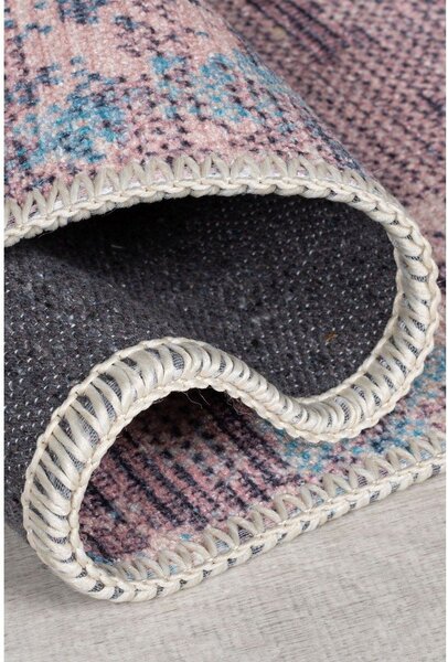 Modro-fialový pratelný běhoun s příměsí recyklovaných vláken 60x230 cm Reid – Flair Rugs