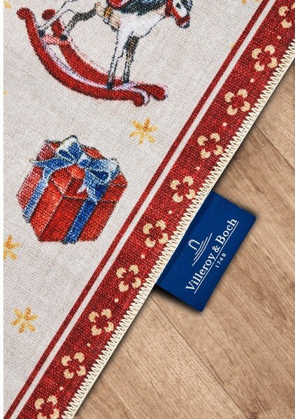 Červený běhoun s vánočním motivem 80x200 cm Red Christmas – Villeroy&Boch