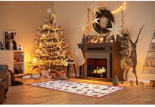 Červený běhoun s vánočním motivem 80x200 cm Red Christmas – Villeroy&Boch