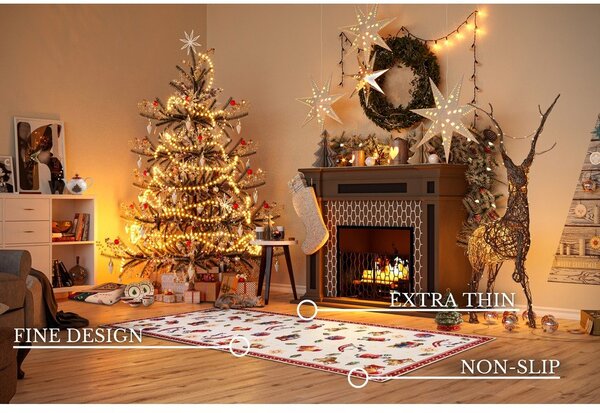 Červený běhoun s vánočním motivem 80x200 cm Red Christmas – Villeroy&Boch
