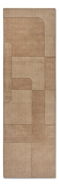 Béžový ručně tkaný vlněný běhoun 80x250 cm Charlotte – Villeroy&Boch