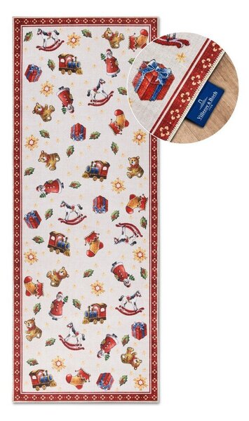 Červený běhoun s vánočním motivem 80x200 cm Red Christmas – Villeroy&Boch