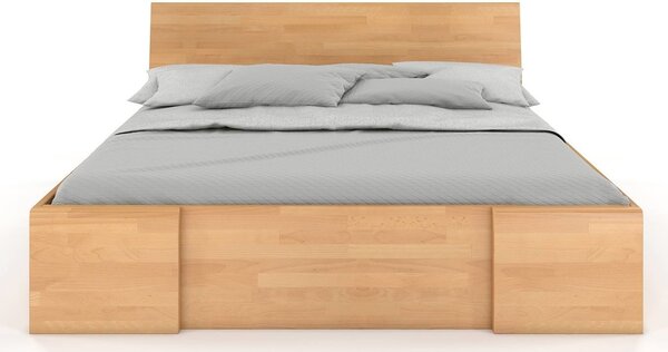 Buková postel s úložným prostorem - Hessler Drawers Odstín moření: Ořech, Rozměr: 120x200