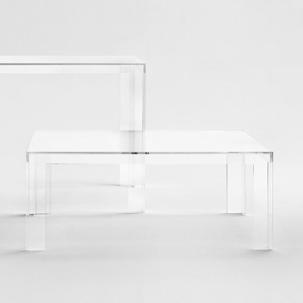 Kartell designové konferenční stoly Invisible Side (31.5 cm)