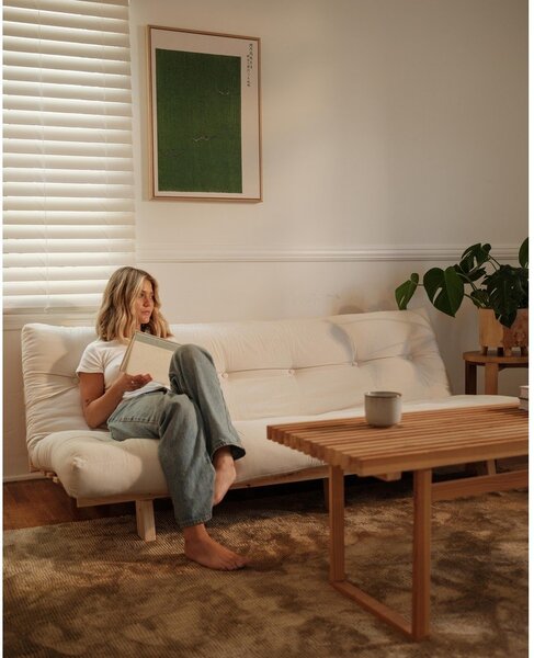 Žlutá manšestrová pohovka 200 cm Lean – Karup Design