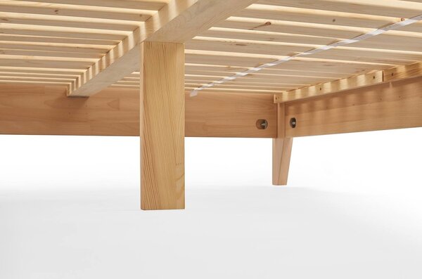 Postel s baldachýnem Canopy - borovice Odstín moření: Ořech, Rozměr: 120x200