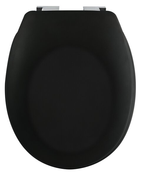 Spirella WC prkénko NEELA, soft-close, matné černé, duroplast