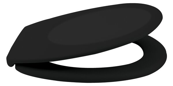 Spirella WC prkénko NEELA, soft-close, matné černé, duroplast
