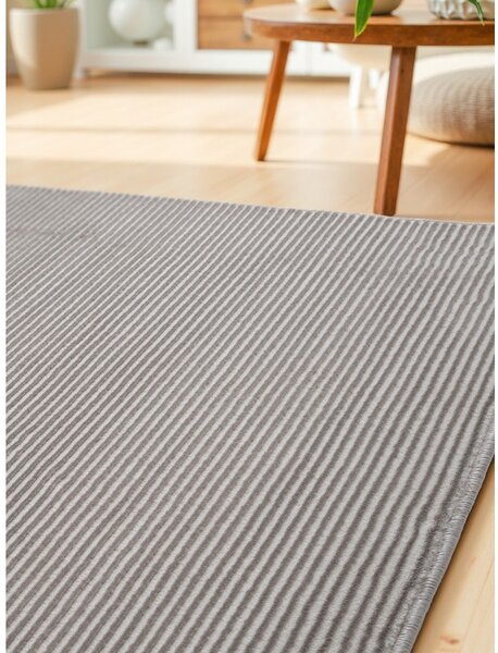 Šedo-krémový běhoun 80x240 cm Perles Dolomite – Elle Decoration