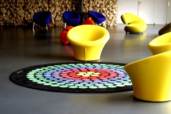 DESIGNERCARPETS designové koberce Verner Panton Vp 8 Round