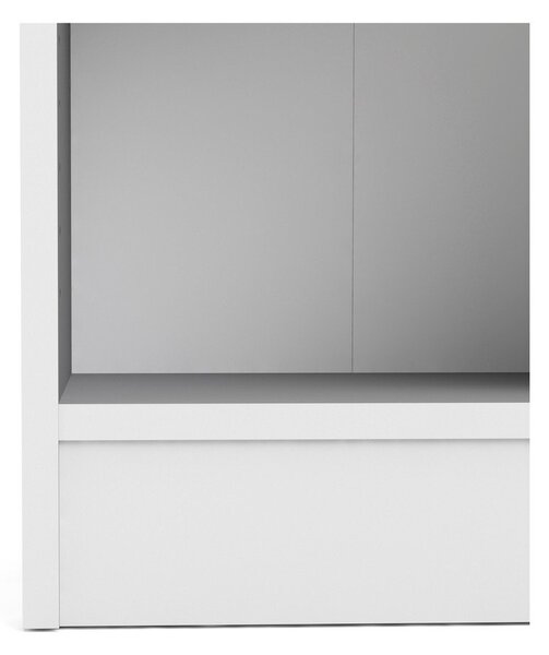 Bílá knihovna 41x203 cm Basic - Tvilum