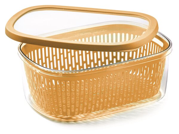 Snips Těsnící dóza na potraviny s košíkem 4l světlehnědá