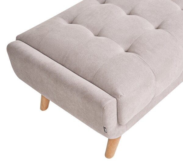 Pohovka 2místná HABO Tkanina Taupe s taburetem