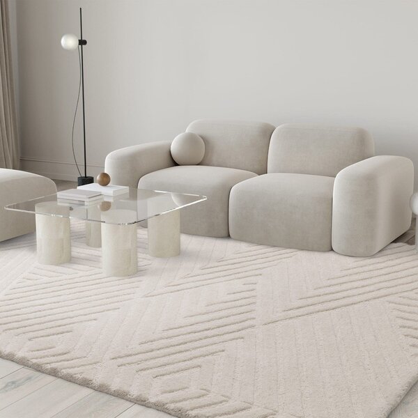 Krémový vlněný koberec 200x290 cm Hague – Asiatic Carpets