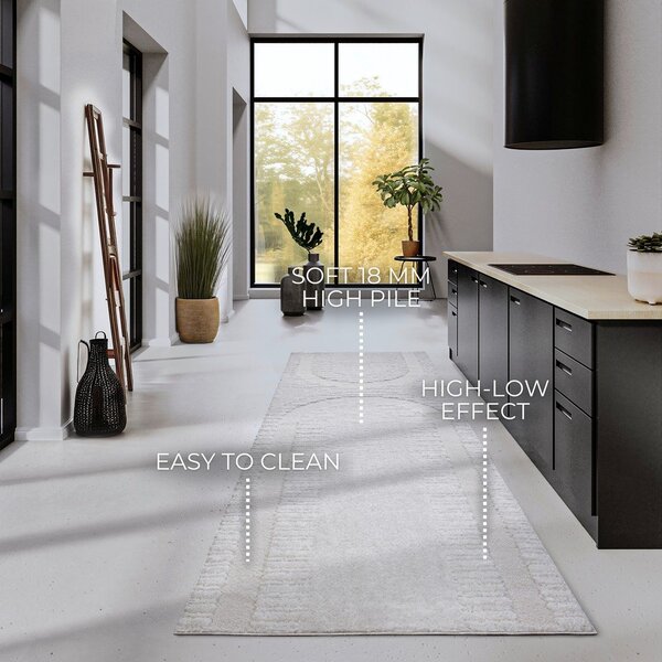 Krémový běhoun 80x240 cm Bartoux Cream White – Elle Decoration