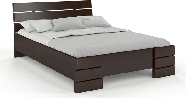 Zvýšená postel Sandemo - borovice , Borovice přírodní, 200x200 cm