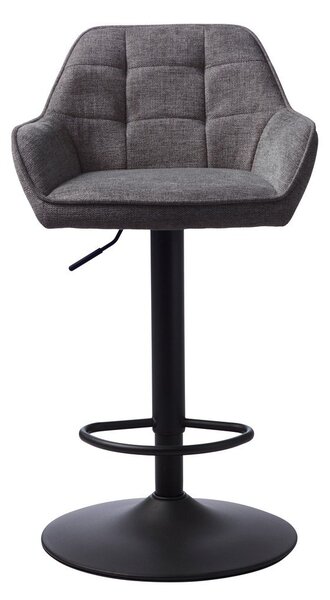 Tmavě šedá barová židle s nastavitelnou výškou Nolan – Unique Furniture