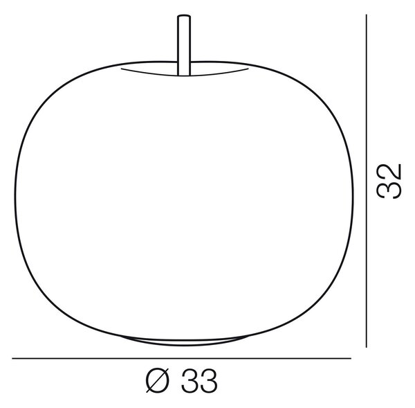 KDLN designové stolní lampy Kushi Table 33