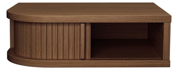 Hnědý noční stolek v dekoru ořechu Farsta – Woodman