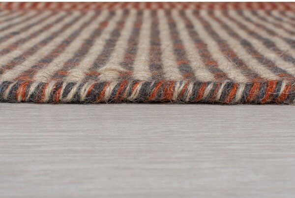 Oranžový vlněný běhoun Flair Rugs Anu, 60 x 200 cm