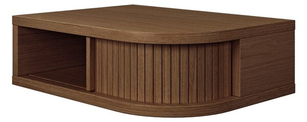 Hnědý noční stolek v dekoru ořechu Farsta – Woodman