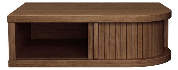 Hnědý noční stolek v dekoru ořechu Farsta – Woodman