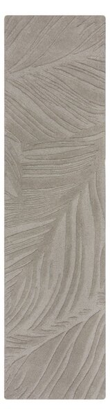 Světle šedý vlněný koberec běhoun 60x230 cm Lino Leaf – Flair Rugs