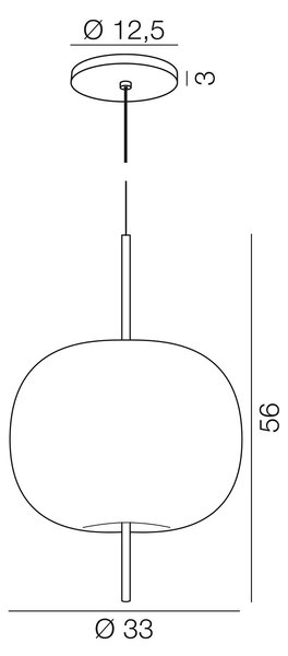 KDLN designová závěsná svítidla Kushi Suspension 33