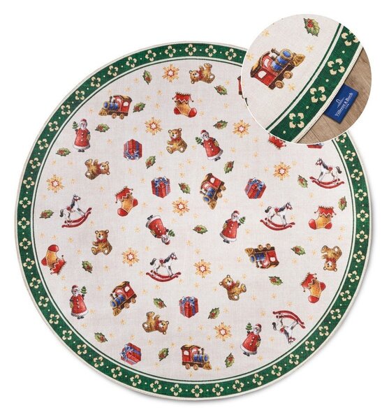 Zelený kulatý koberec s vánočním motivem ø 150 cm Green Christmas – Villeroy&Boch