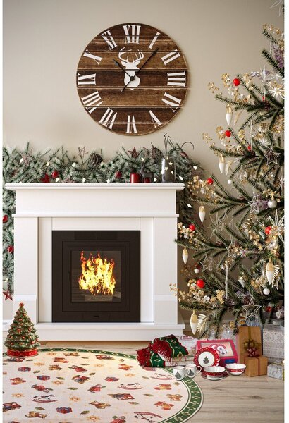 Zelený kulatý koberec s vánočním motivem ø 150 cm Green Christmas – Villeroy&Boch