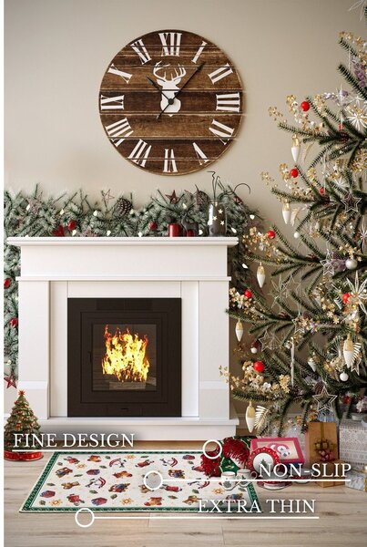 Zelený koberec s vánočním motivem 50x80 cm Green Christmas – Villeroy&Boch