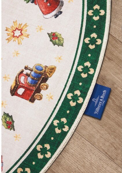 Zelený kulatý koberec s vánočním motivem ø 150 cm Green Christmas – Villeroy&Boch